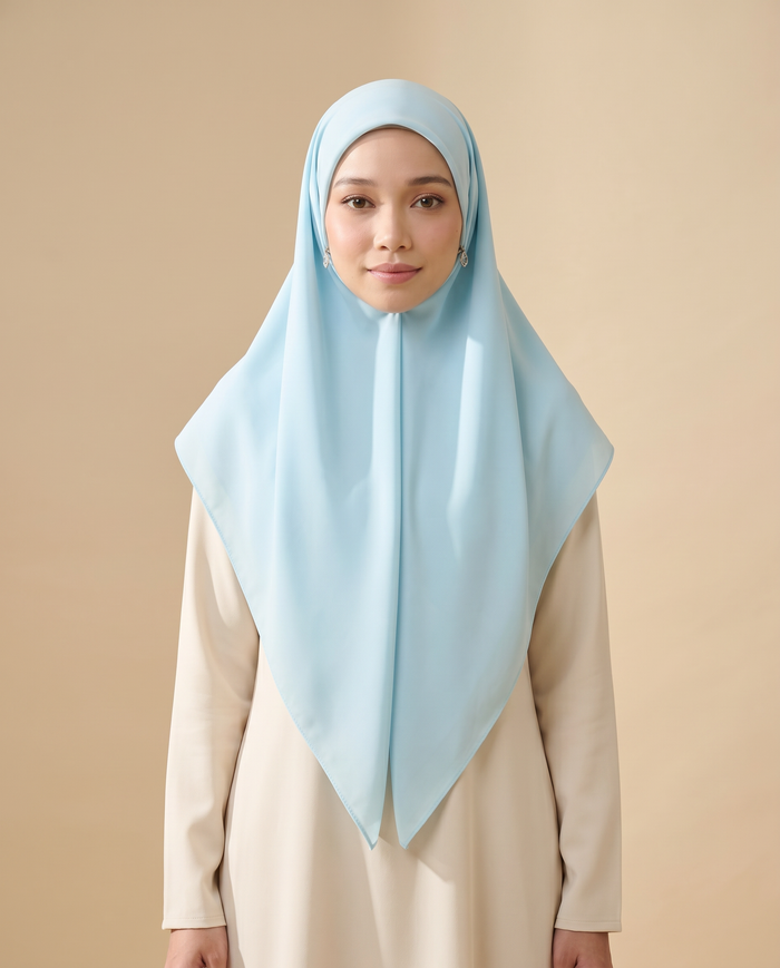 Tudung Bawal Chamuse Plain — Sky Blue