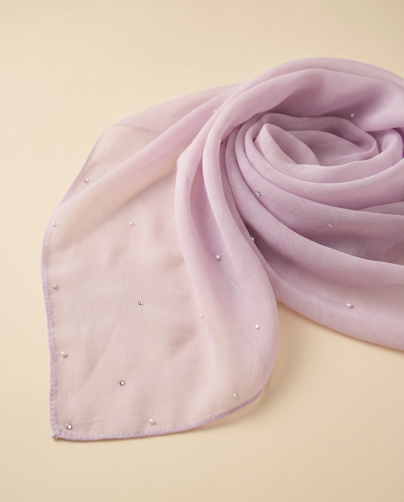 Tudung Bawal Tiara Cotton Batu