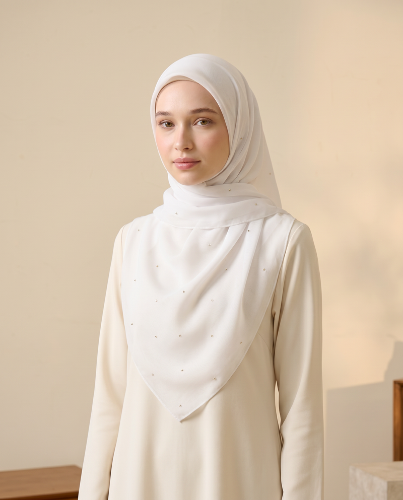 Tudung Bawal Tiara Cotton Batu