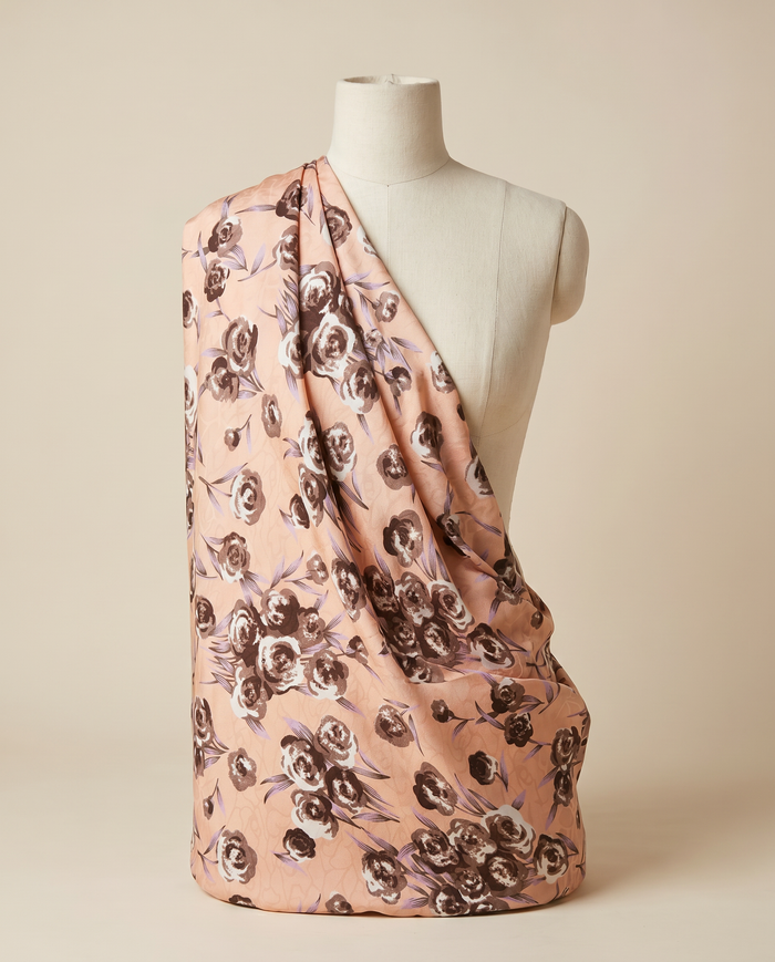 Exclusive Crepe Studded Leonard — Peach Rose (D15)