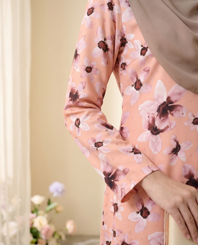 Peach Watercolour Floral