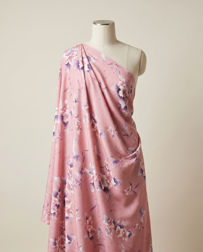 Exclusive Crepe Studded Leonard — Dusty Pink Blossom Rose