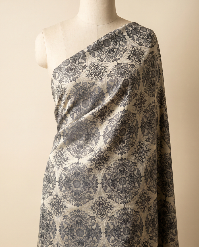 Jacquard Versace — Warm & Neutral — Silver Grey
