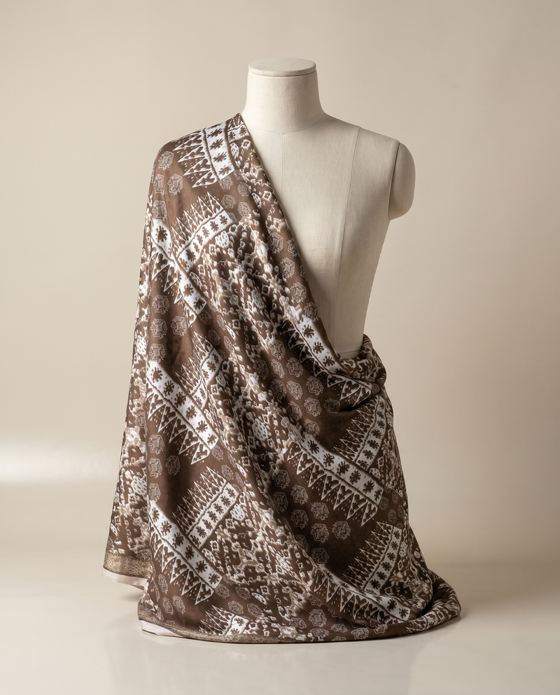 Brown Ikat Tribal