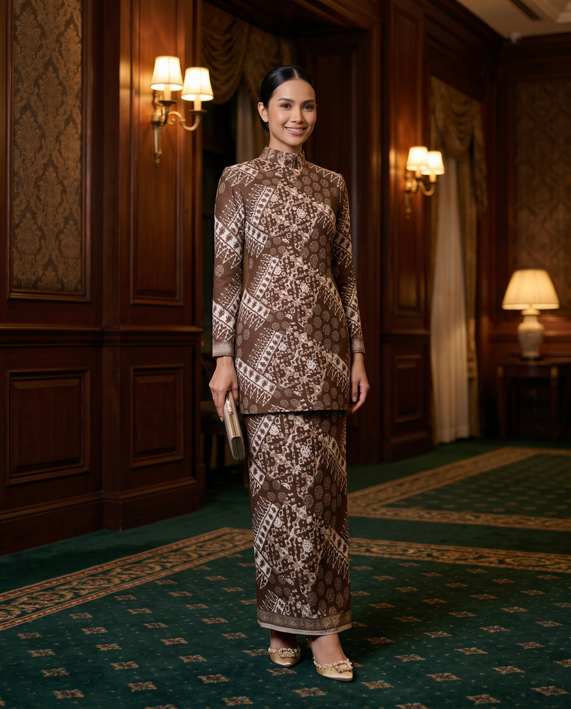 Brown Ikat Tribal
