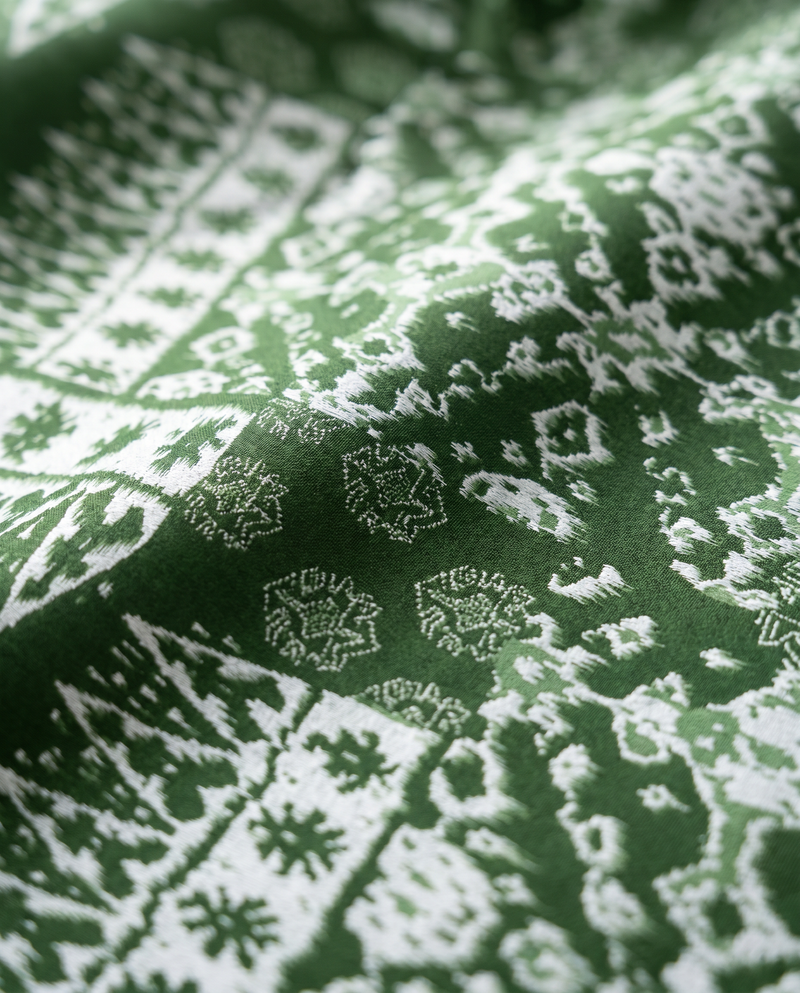 Green Ikat Tribal