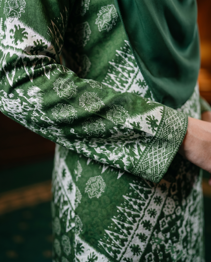 Green Ikat Tribal