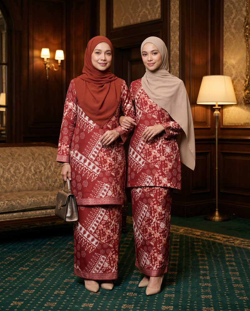 Red Ikat Tribal
