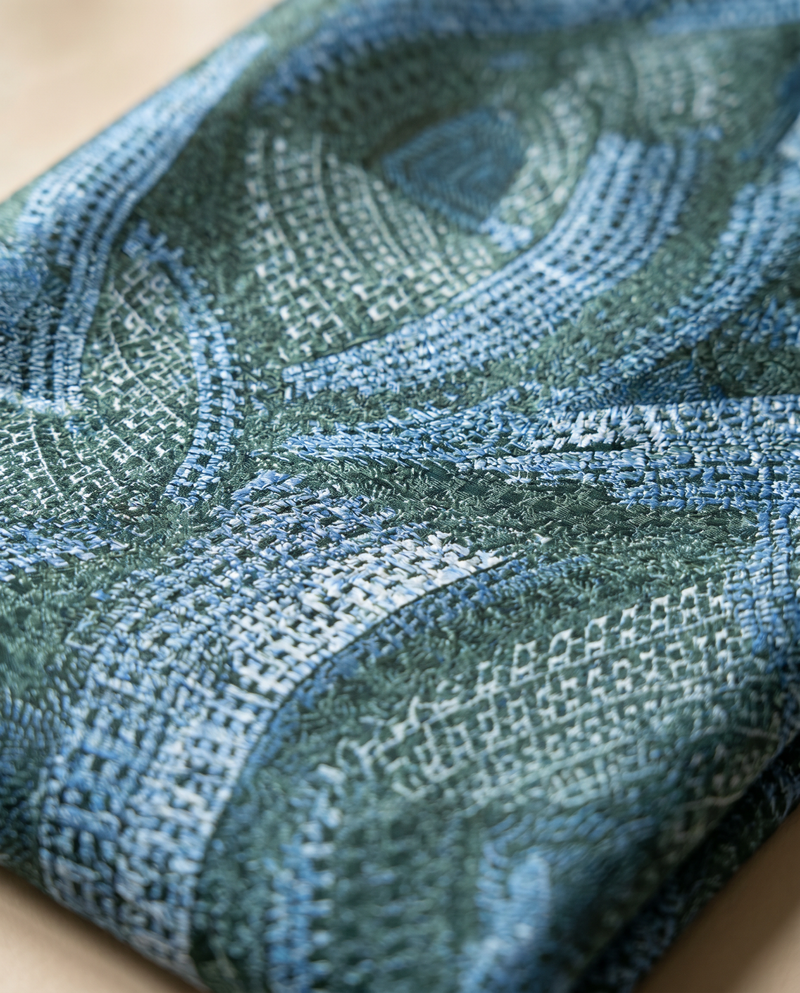 Blue Basketweave