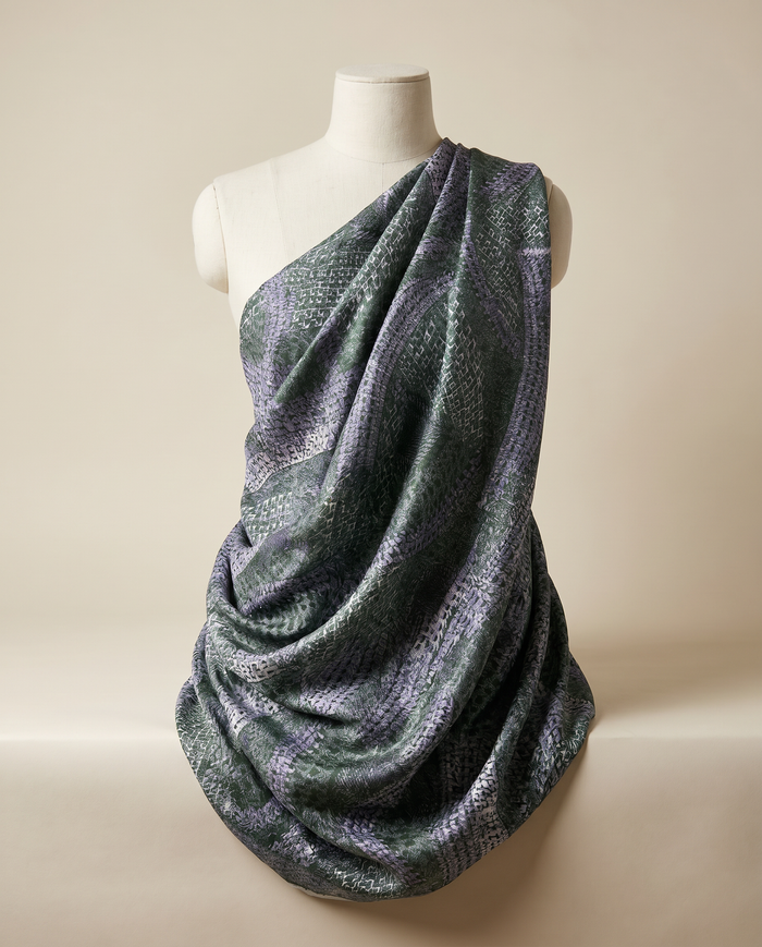 Jacquard Versace — Cool Tones — Purple Basketweave