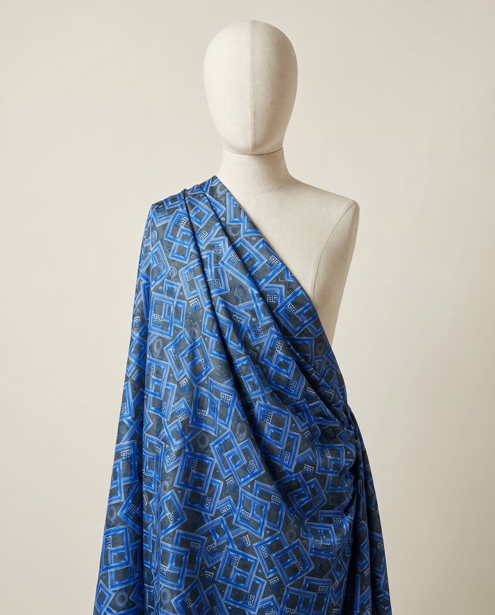 Jacquard Versace — Cool Tones — Blue Diamond
