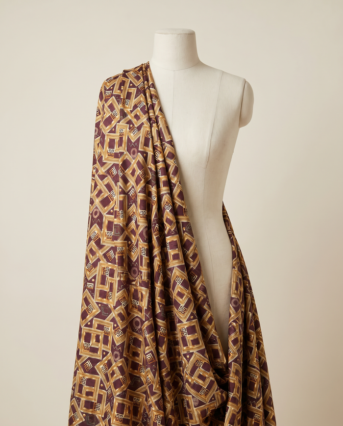 Jacquard Versace — Warm & Neutral — D12 Marron