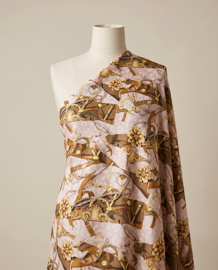 Jacquard Versace — Warm & Neutral — Brown Equestrian