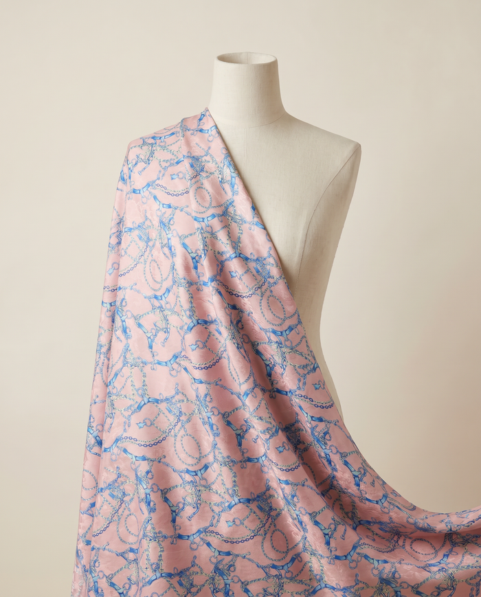 Jacquard Versace — Warm & Neutral — Pink Equestrian Chain