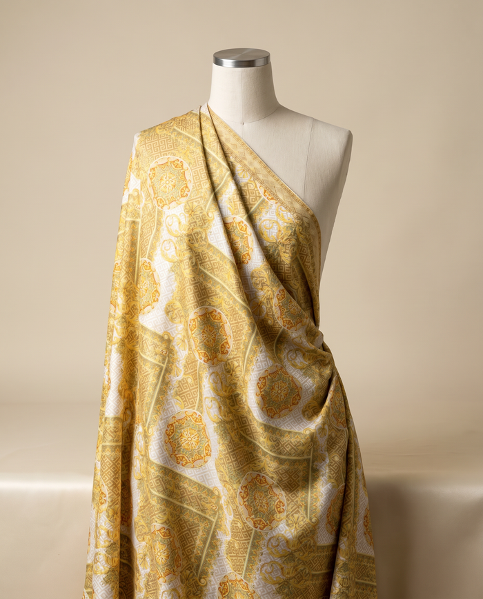 Jacquard Versace — Warm & Neutral — Yellow Greek-Key