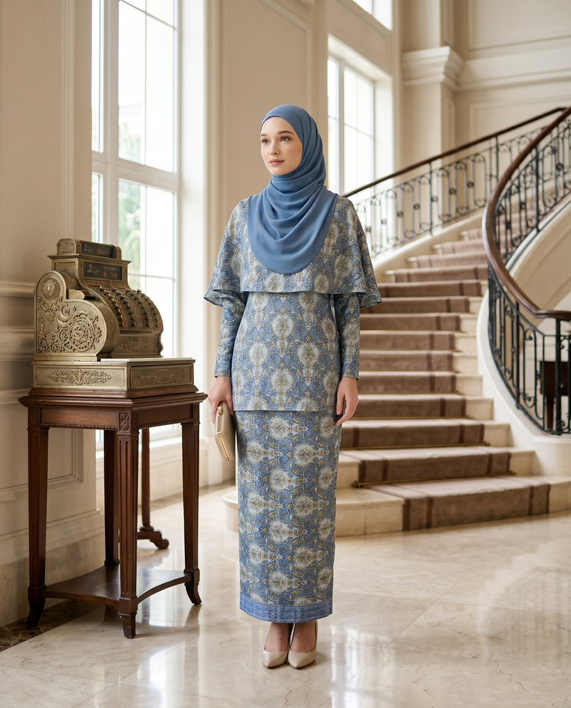 Blue Acanthus Scroll