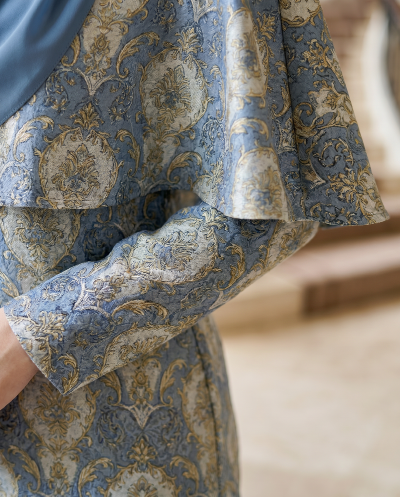 Blue Acanthus Scroll