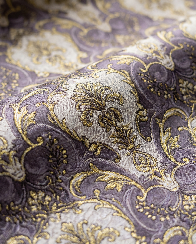 Purple Acanthus Scroll