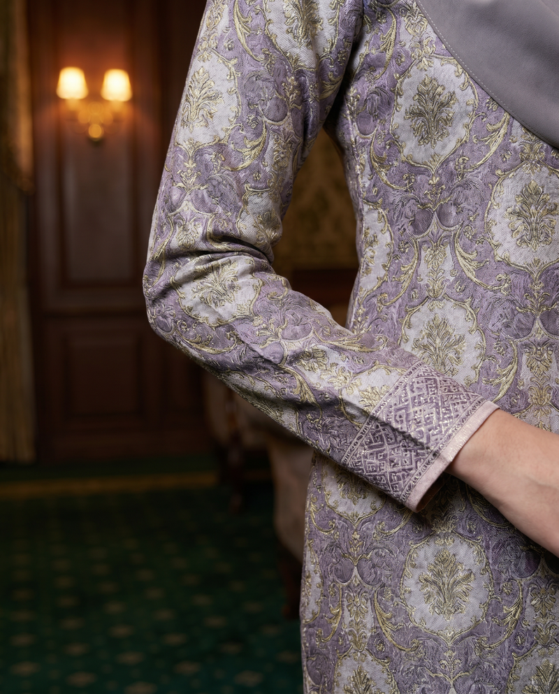 Purple Acanthus Scroll