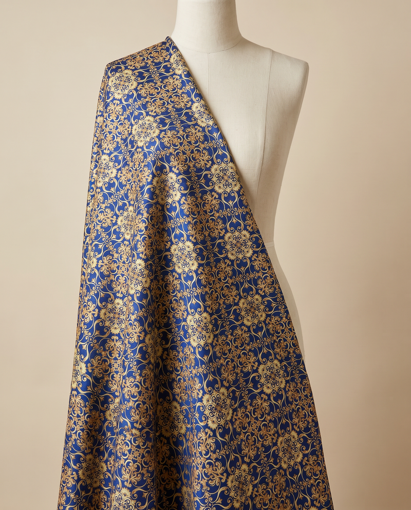 Blue Damask