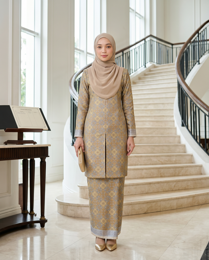Grey Damask