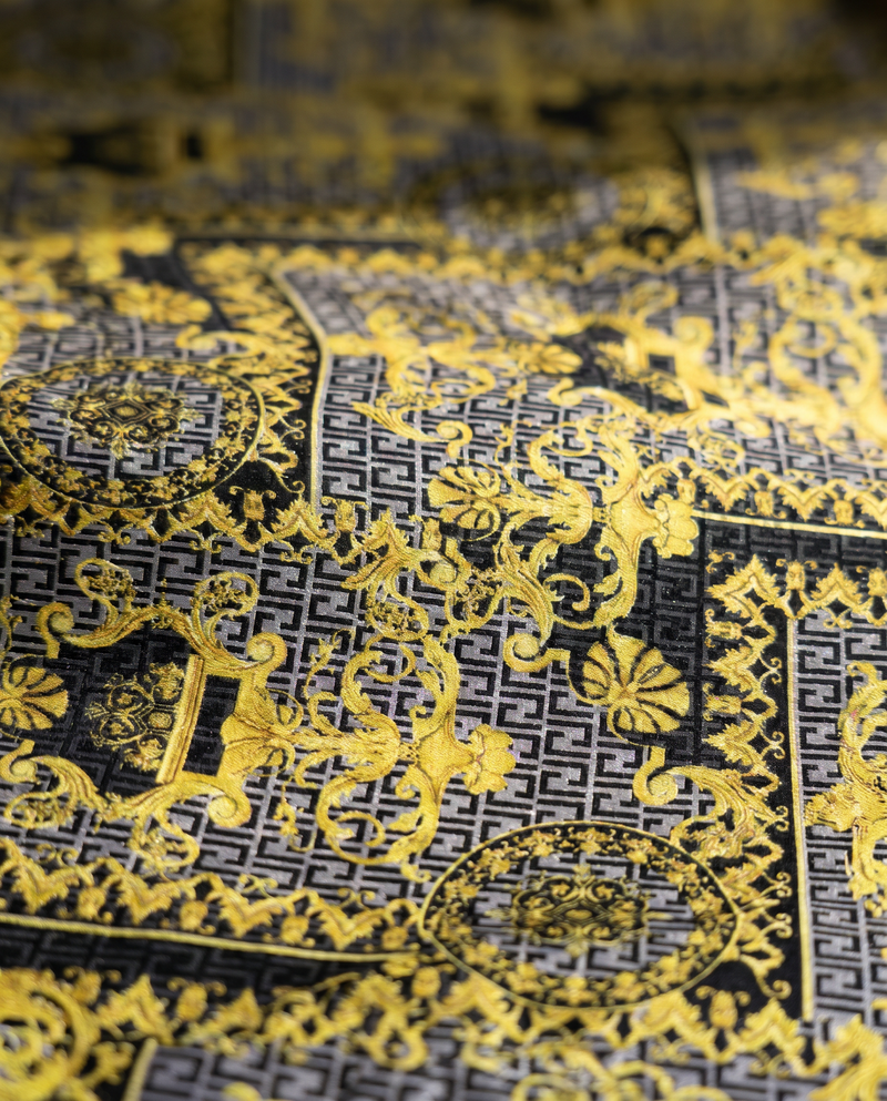 Black Painterly Scrollwork