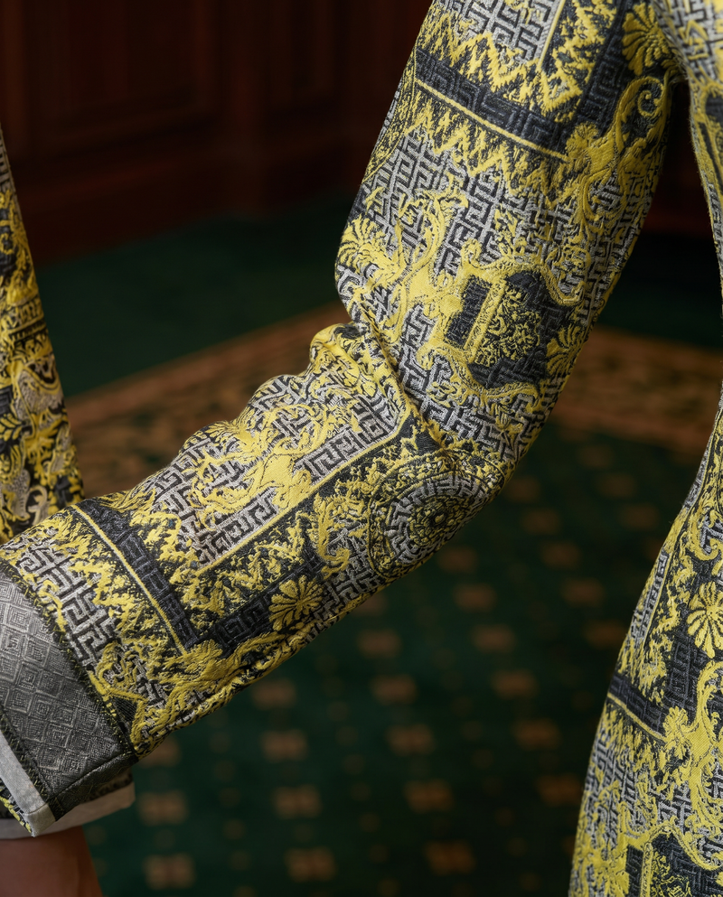 Black Painterly Scrollwork