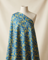 Blue Painterly Scrollwork