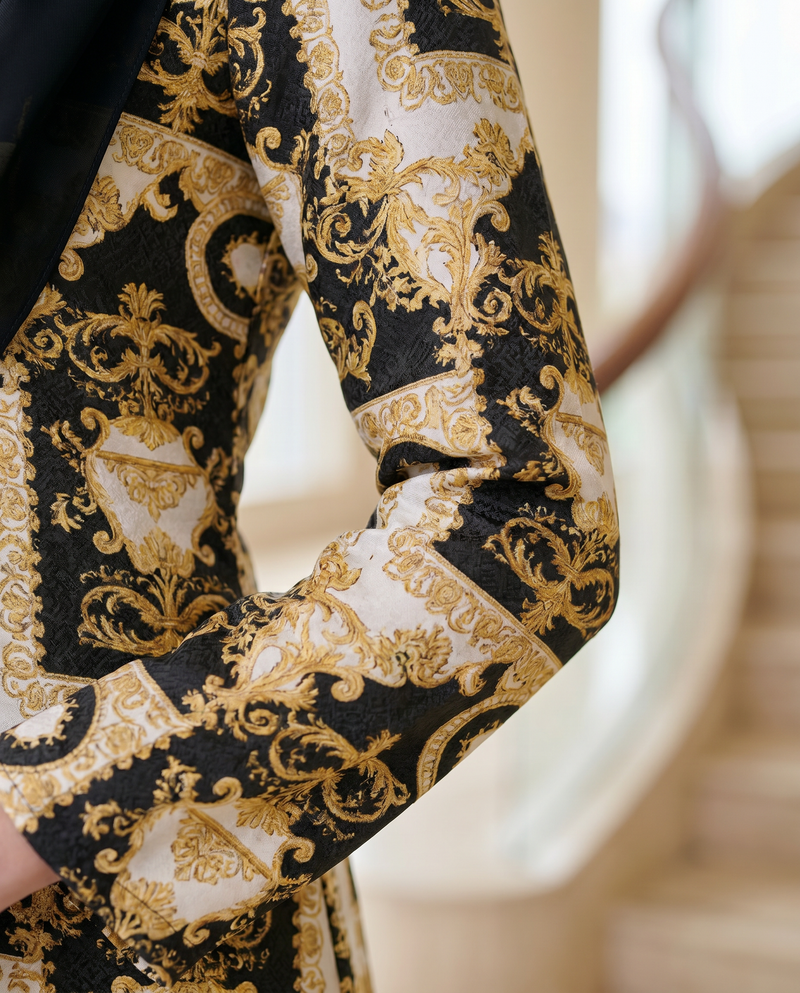 White Painterly Scrollwork