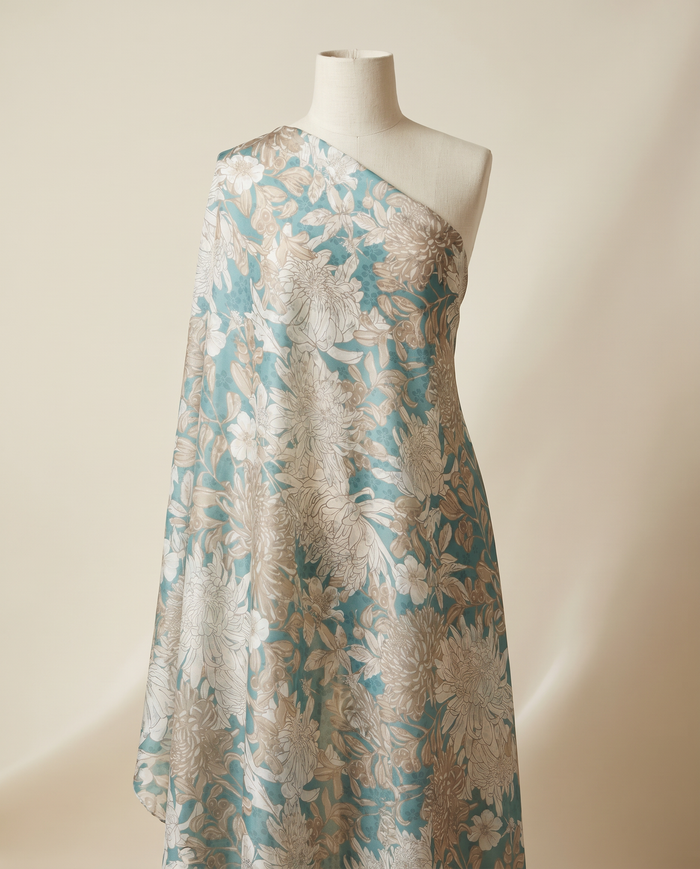 Ken Scott Studded — Turquoise Chrysanthemum
