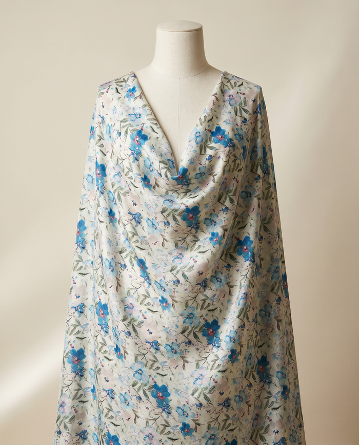 Ken Scott Studded — Blue Damask