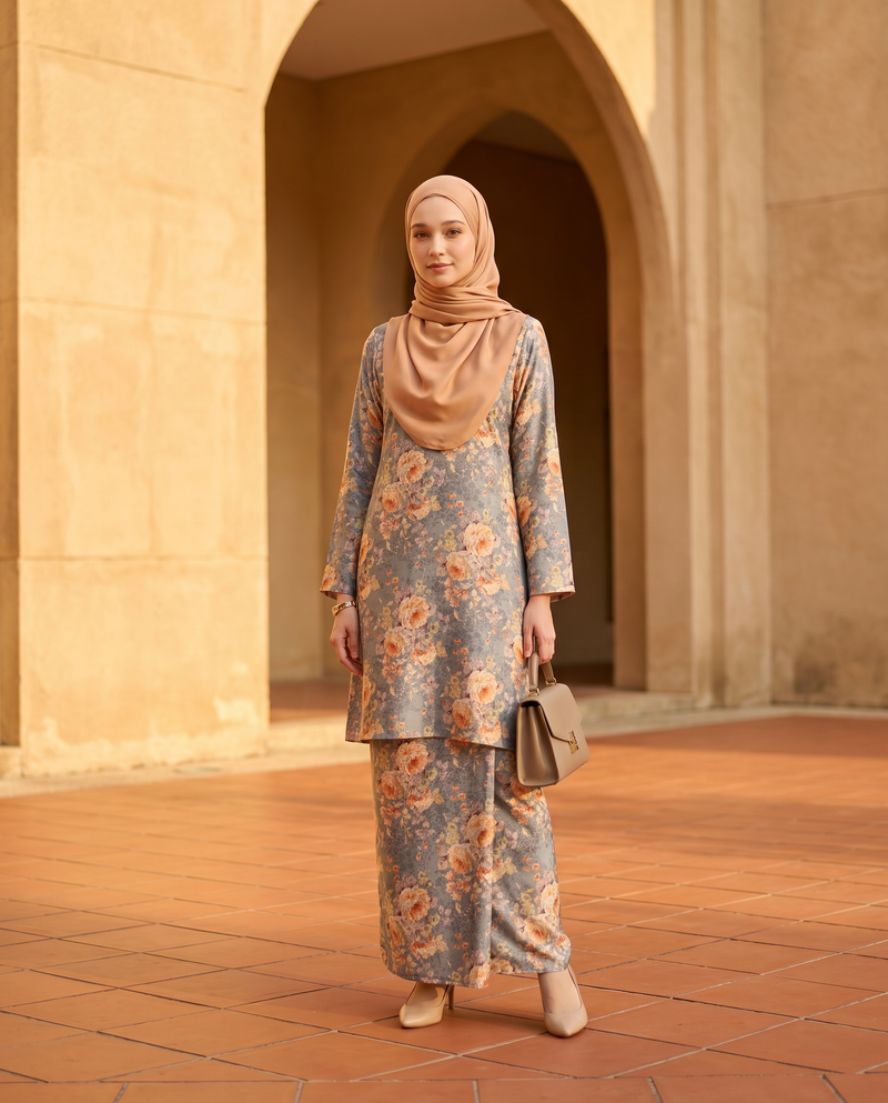 Grey Damask