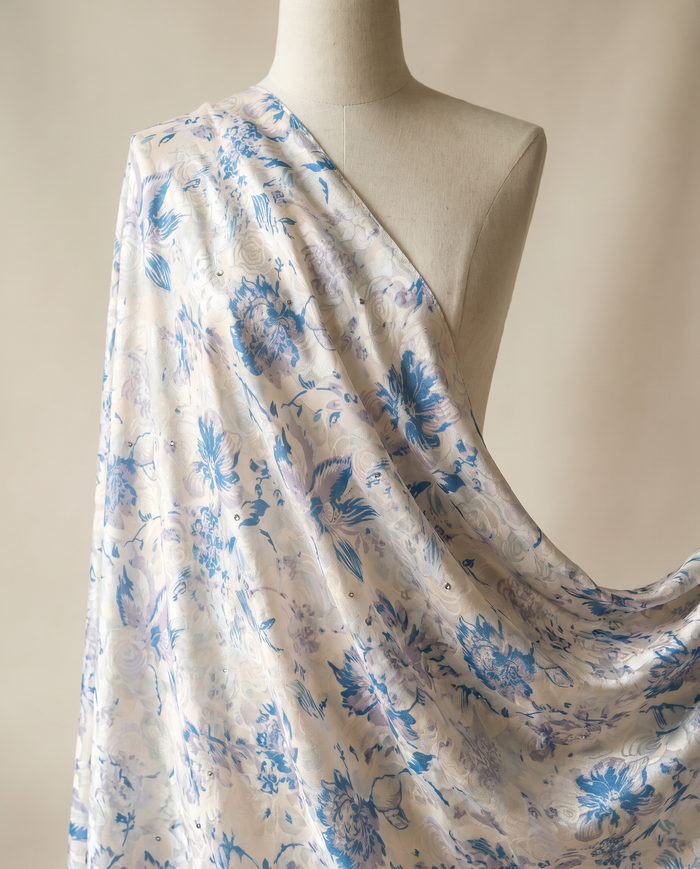 Ken Scott Studded — Beige Painterly Floral