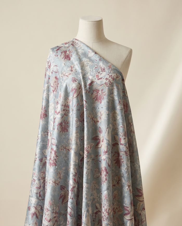 Ken Scott Studded — Grey Painterly Floral