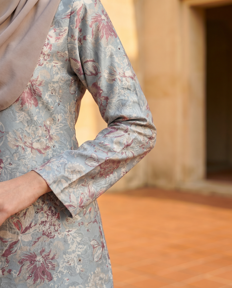 Grey Painterly Floral