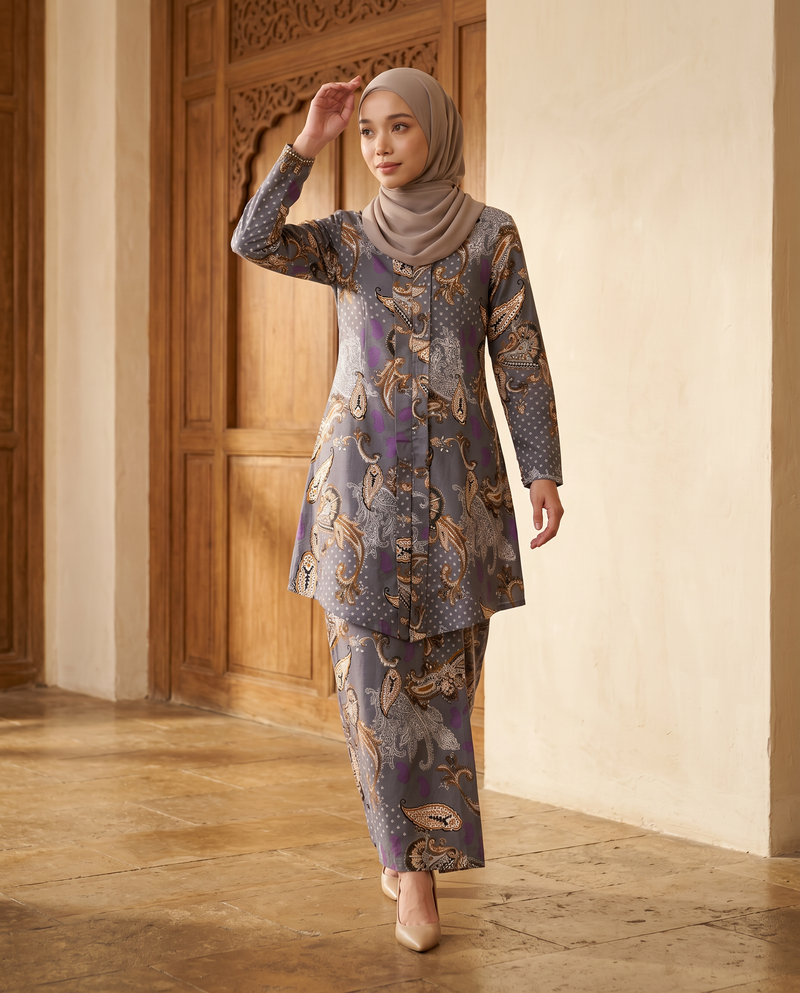 Kebaya Aalia Swiss Cotton