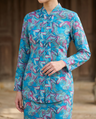 Turquoise Painterly Paisley