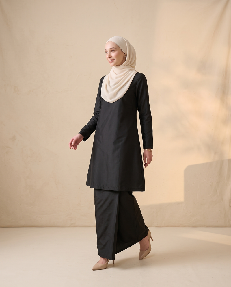 Baju Kurung Kemboja Plain Tafetta