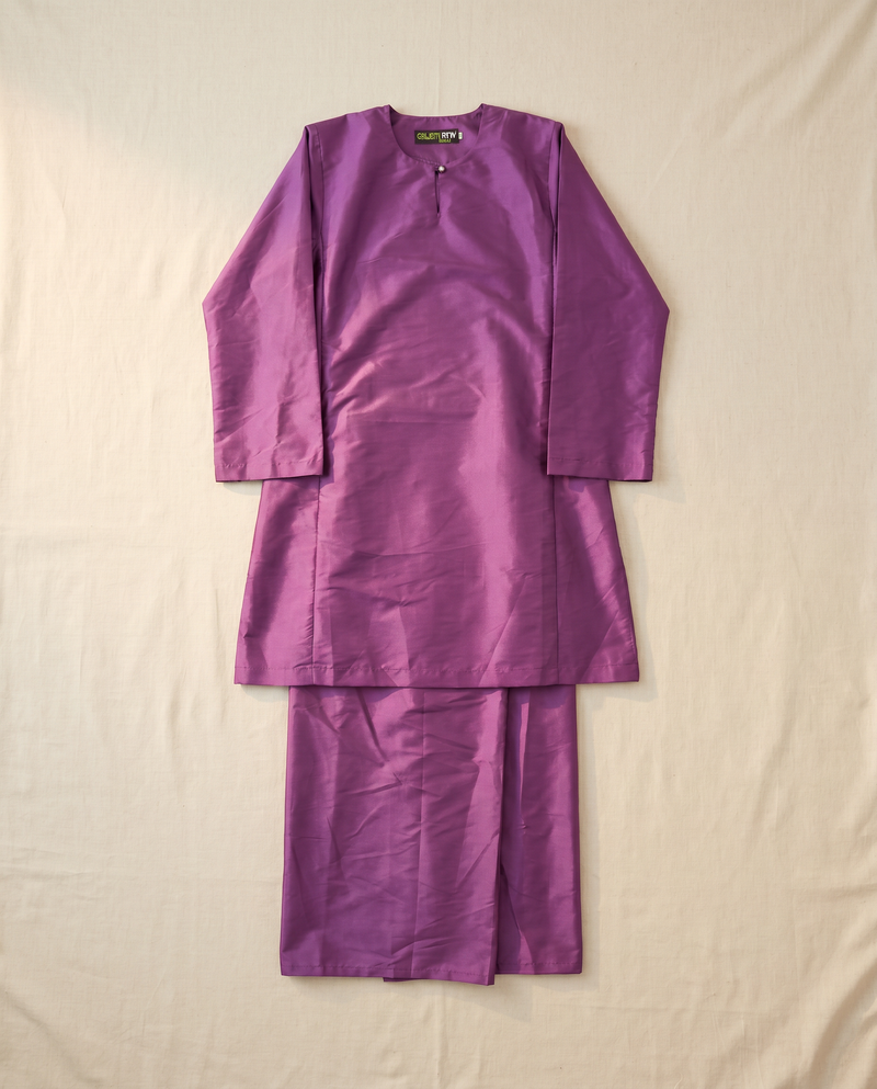Baju Kurung Kemboja Plain Tafetta