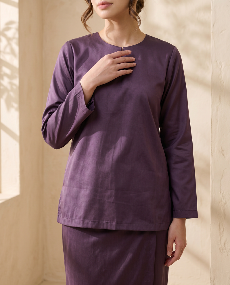 Baju Kurung Kemboja Plain Tafetta