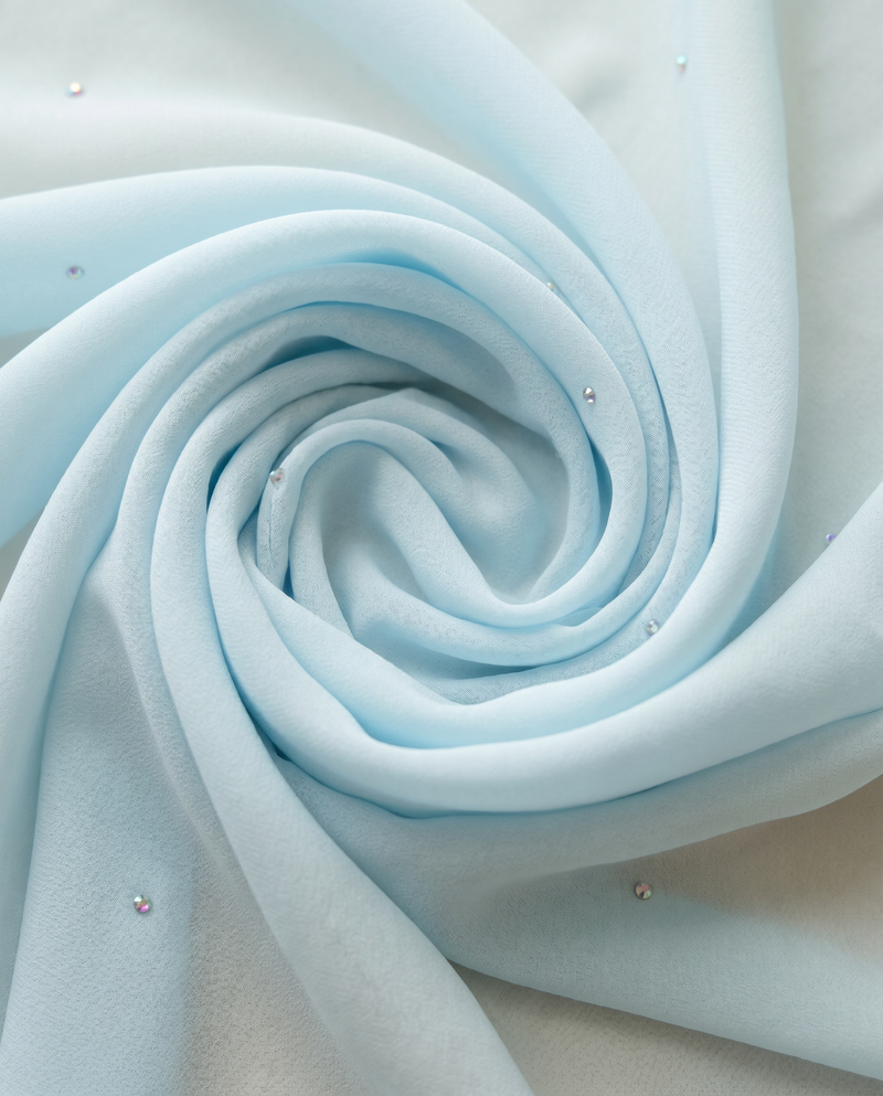 Selendang Chiffon Plain Batu