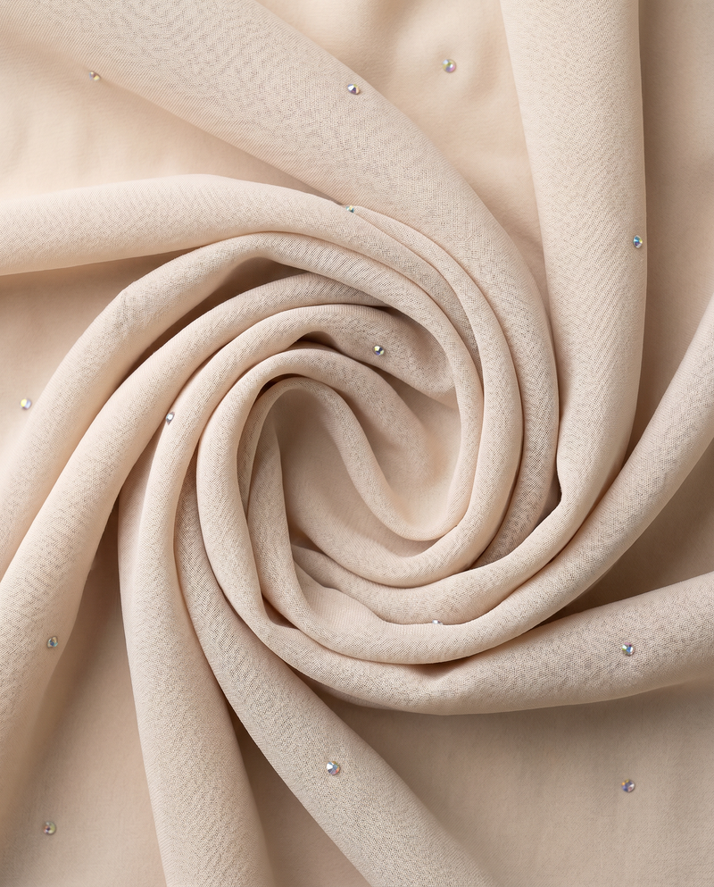 Selendang Chiffon Plain Batu