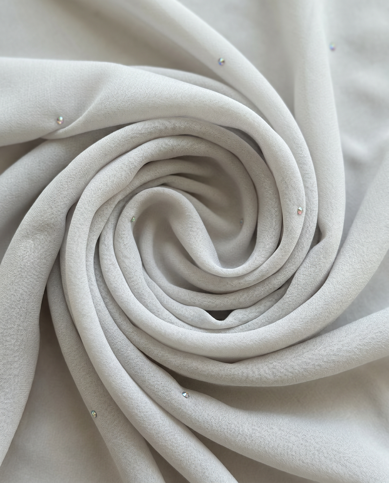 Selendang Chiffon Plain Batu