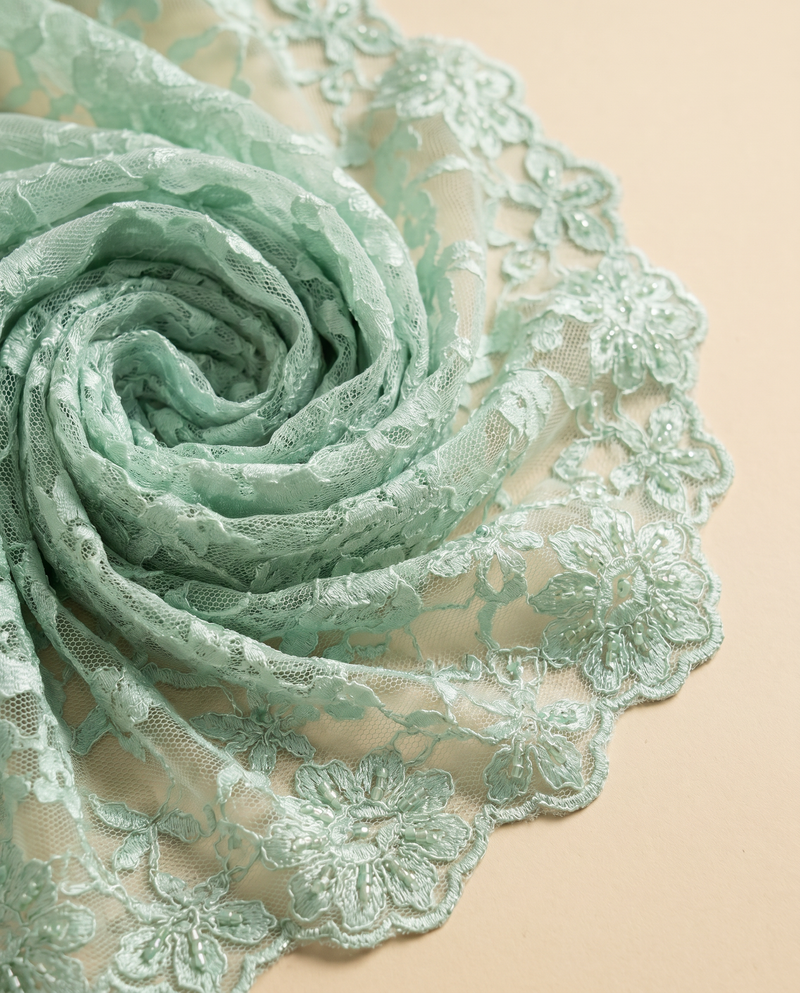 Mint Green — Selendang Japanese Lace