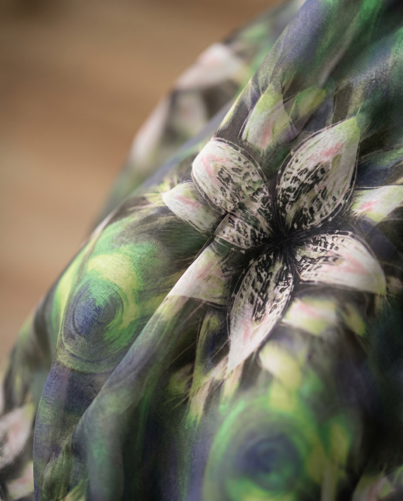 Silky Chiffon Puff