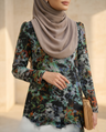 Black Floral Abstract