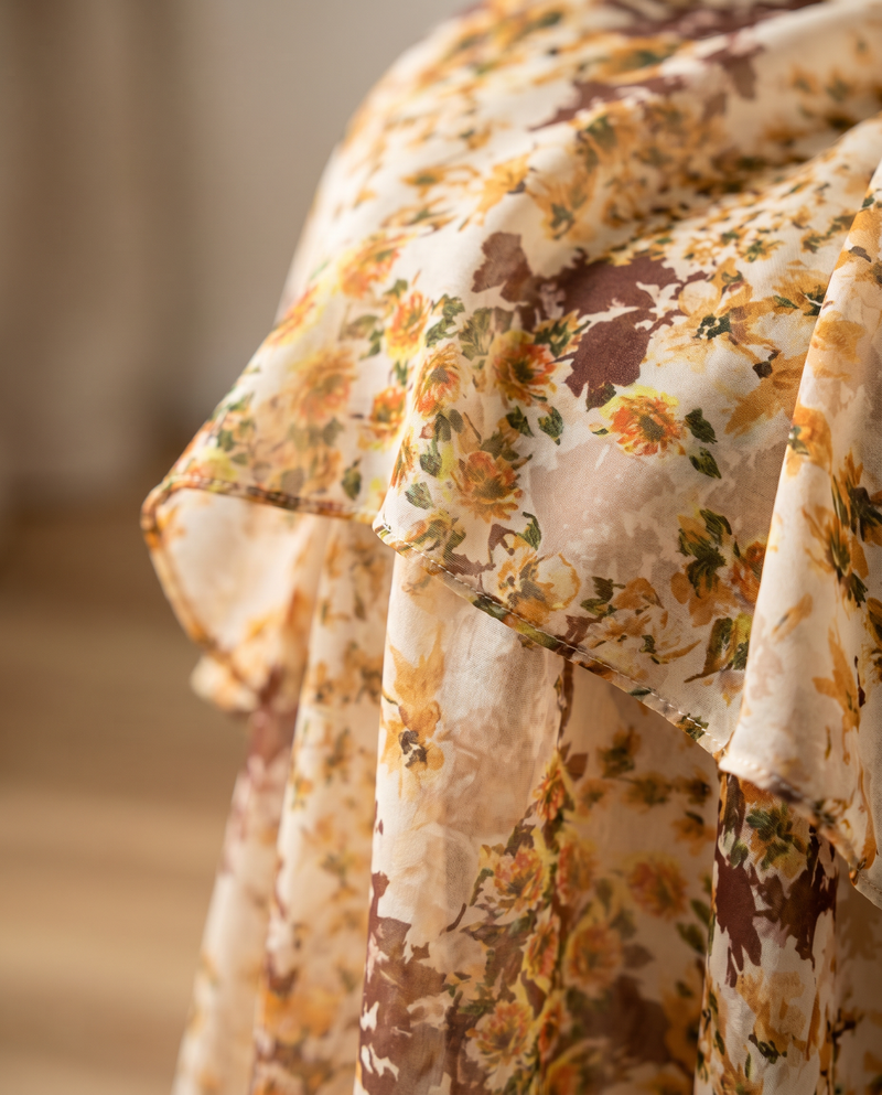 Silky Chiffon Puff