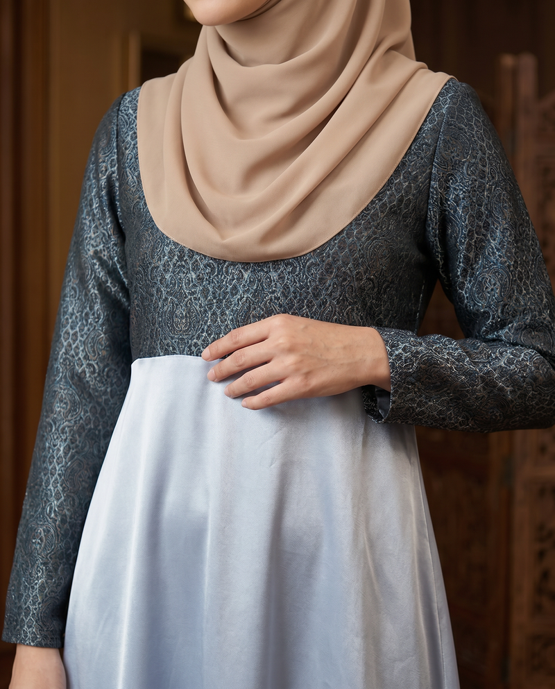 Jubah Songket Soft Satin