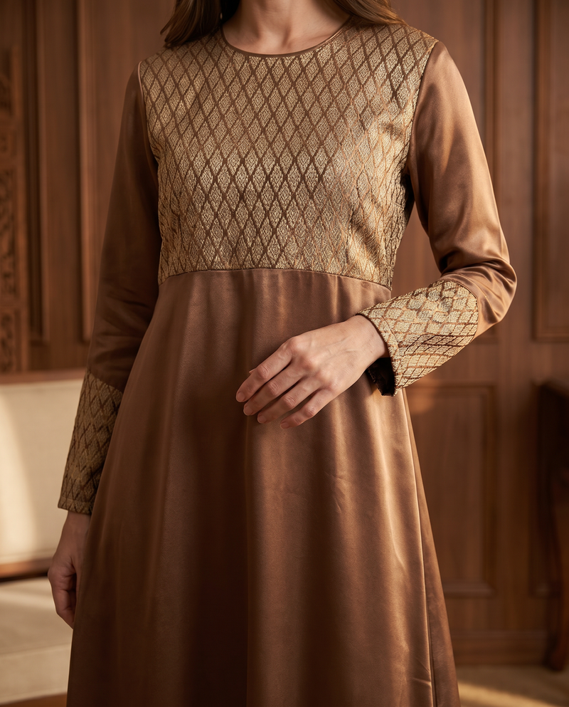Jubah Songket Soft Satin