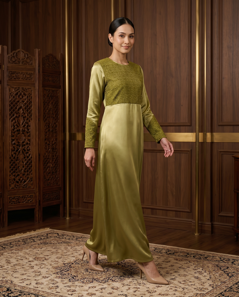 Jubah Songket Soft Satin